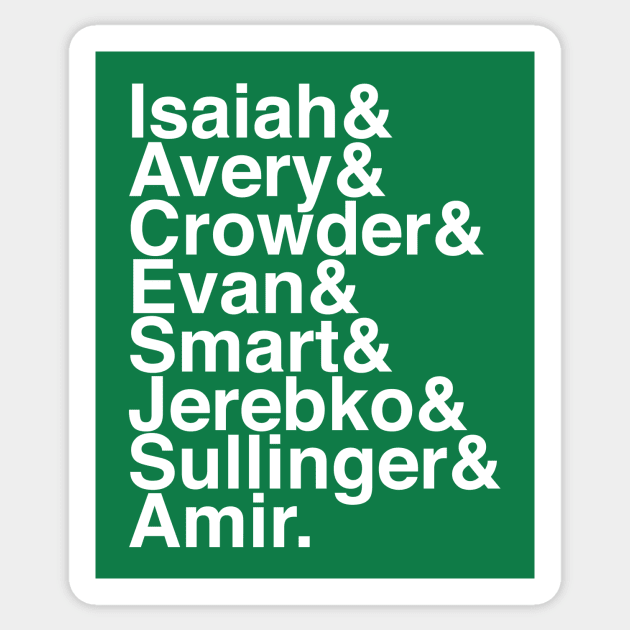 Pre-Punk Rock Celtics 15-16 List Sticker by wlohaty